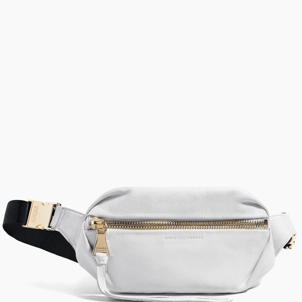 Aimee Kestenberg Milan Bum Bag in Cloud with Gold Accents